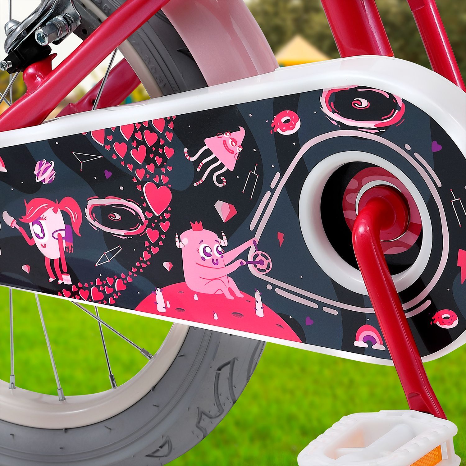 Oxford Bicicleta Infantil Beauty Aro 16 Fucsia/Negro - Rideshop