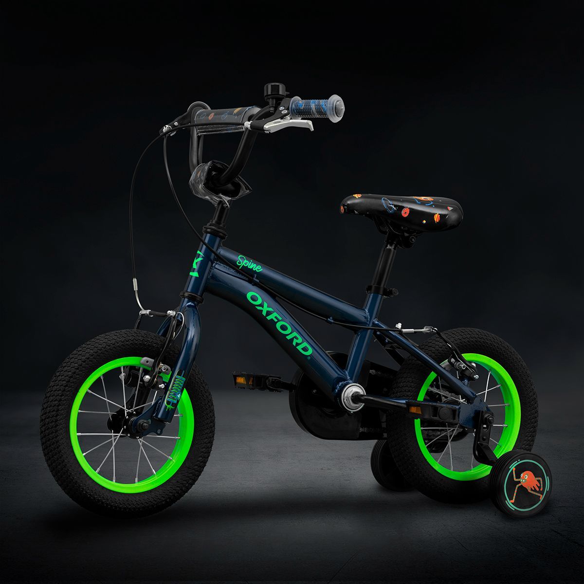 Oxford Bicicleta Infantil Spine Aro 12 Azul/Verde - Rideshop