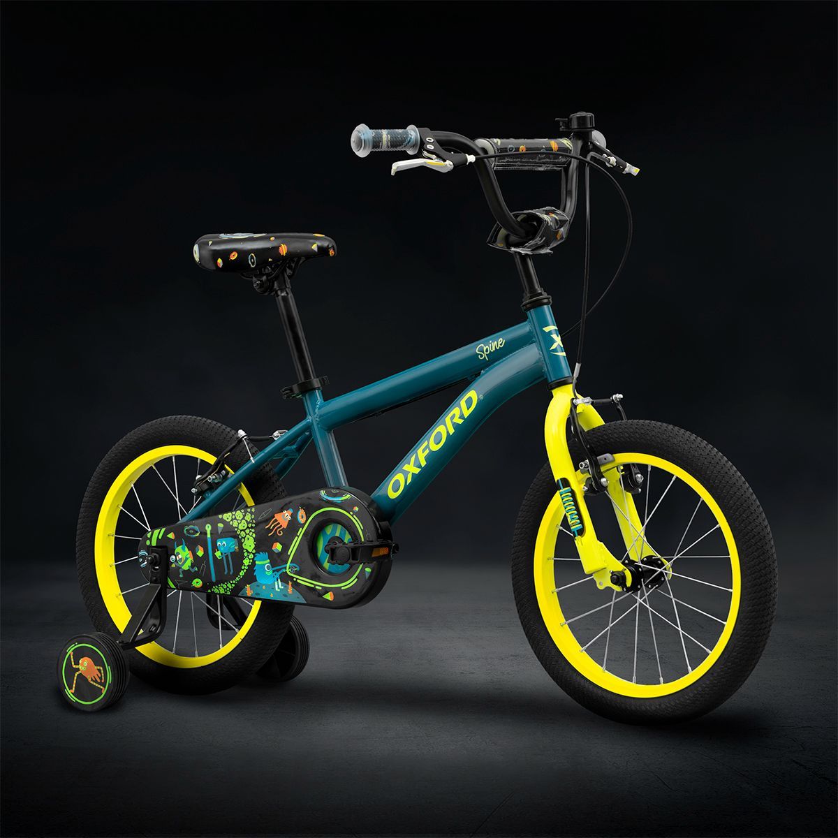 Oxford Bicicleta Infantil Spine Aro 16 Petroleo - Rideshop