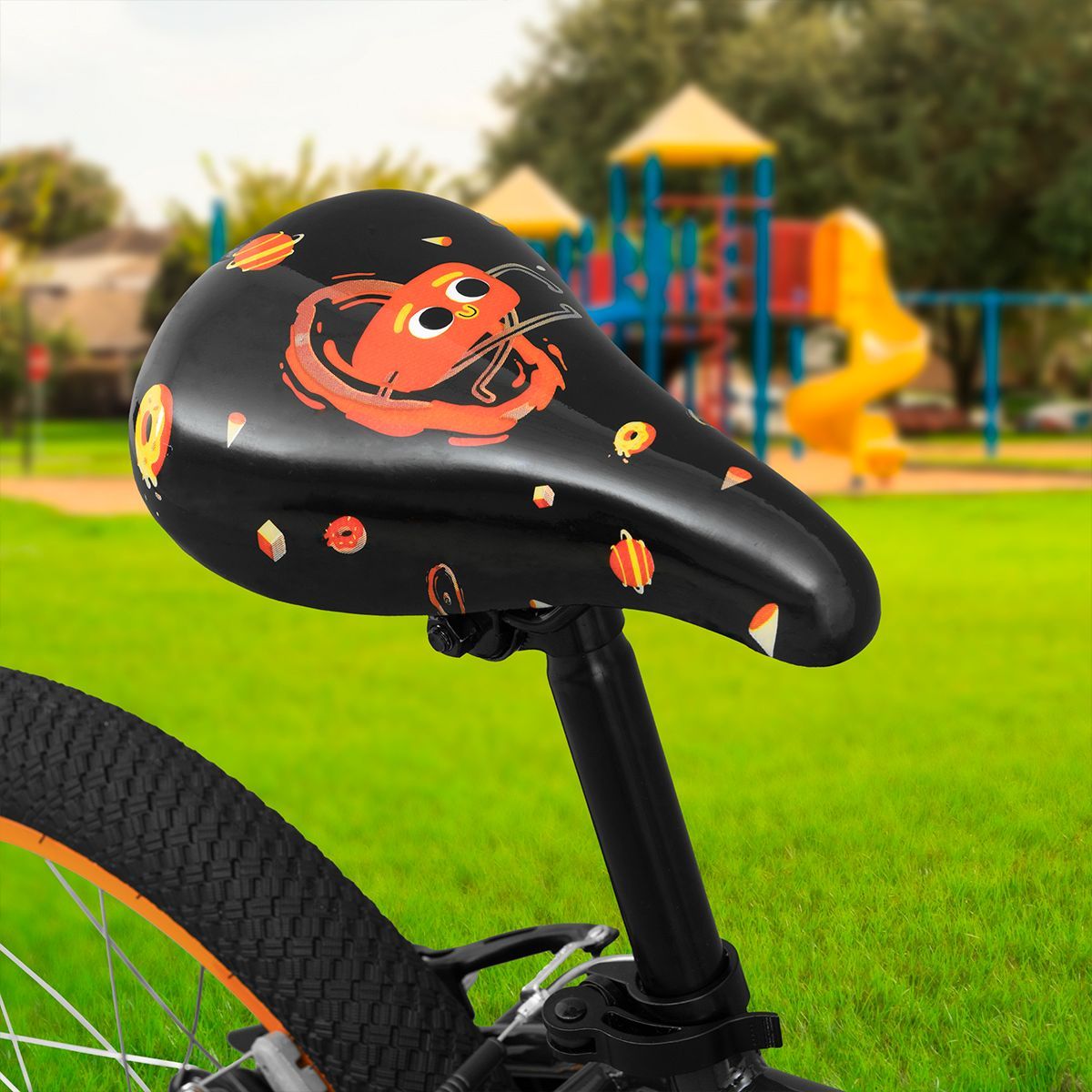 Oxford Bicicleta Infantil Spine Aro 16 Grafito/Naranjo - Rideshop