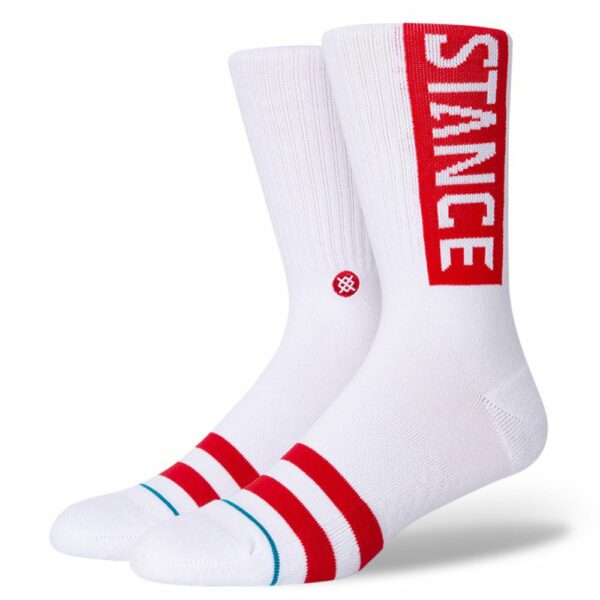 Stance Calcetines OG White Red - Rideshop