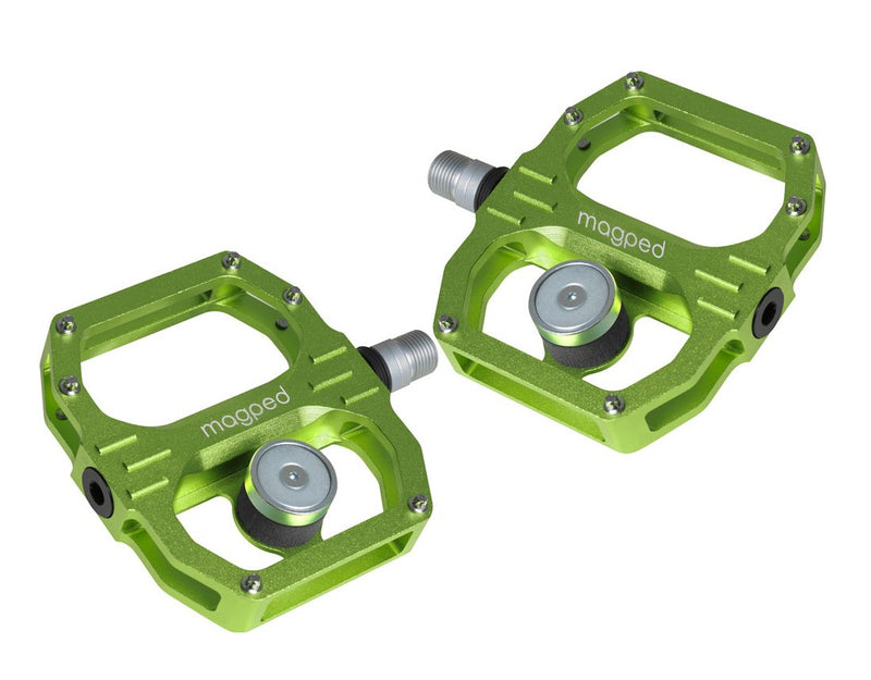 Pedales Sport 2 Verdes Magped - Rideshop