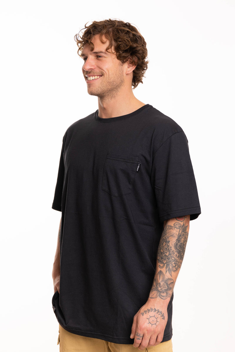 Toke Polera Bolsillo Negro - Rideshop