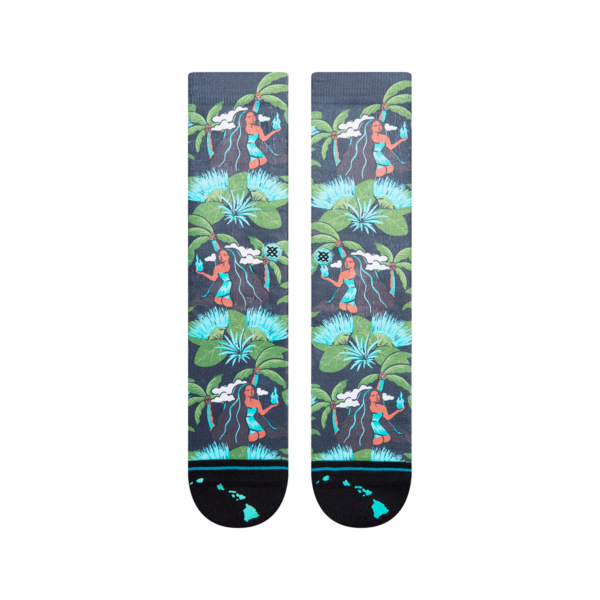 Stance Calcetines Men Peles Hair Washed Black - Rideshop