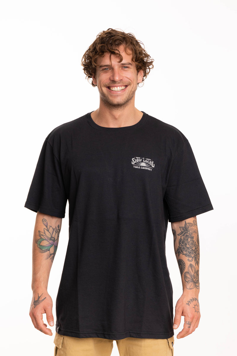 Toke Polera Shop Local Negro - Rideshop