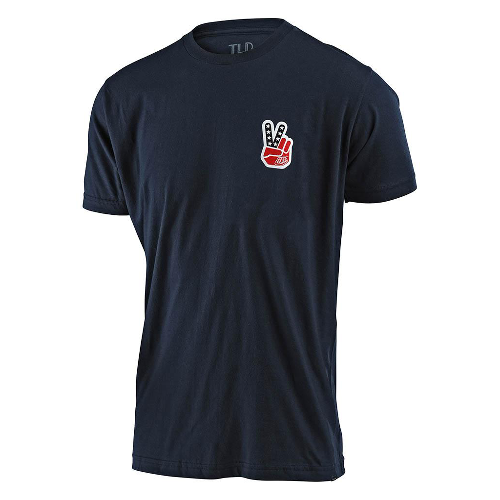 Polera Peace Out Azul Marino Troy Lee Designs - Rideshop