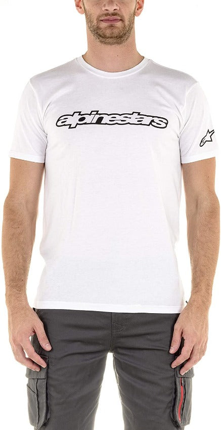 Polera Wordmark White Alpinestars - Rideshop