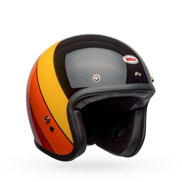 Bell Casco Ps Custom 500 Riff Gloss Black Yellow Org Red Ece Row - Rideshop