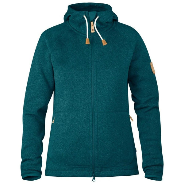 Polar Mujer Övik Lana Hoodie Glacier Green Fjallraven - Rideshop