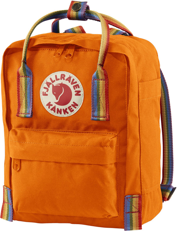 Mochila Kanken Mini Burnt Orange/Rainbow Pattern Fjallraven - Rideshop