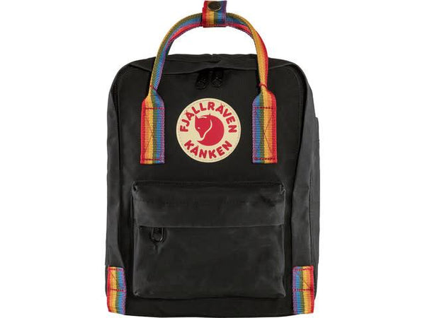 Mochila Kanken Mini Black/Rainbow Pattern Fjallraven - Rideshop