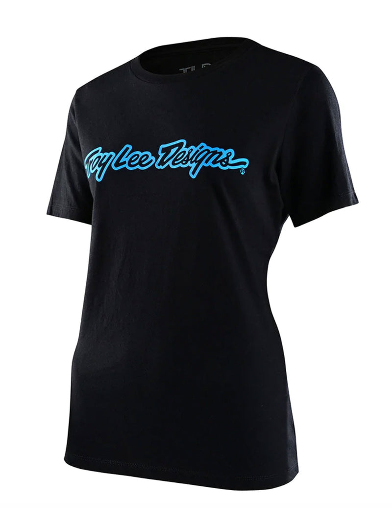 Troy Lee Designs Polera De Mujer Signature Negra - Rideshop