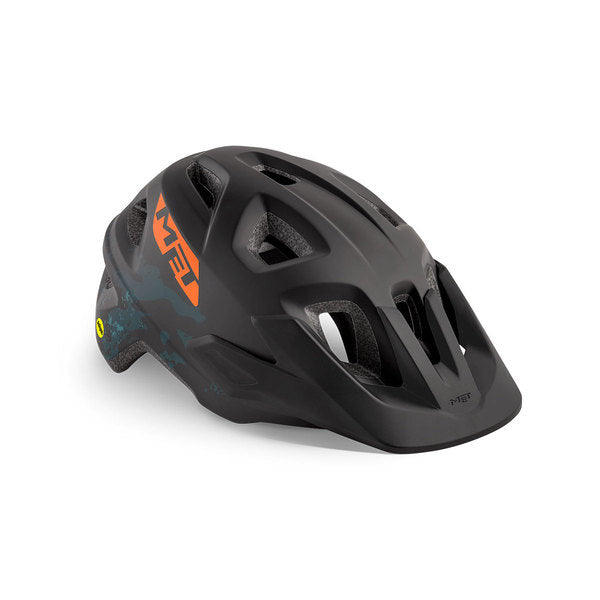 Casco de Bicicleta Eldar Mips Black Camo Matt Niños MET - Rideshop