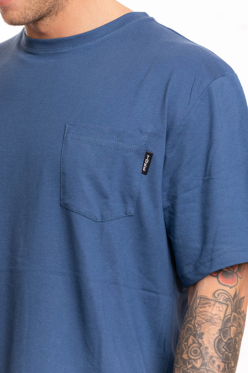 Toke Polera Bolsillo Azul - Rideshop