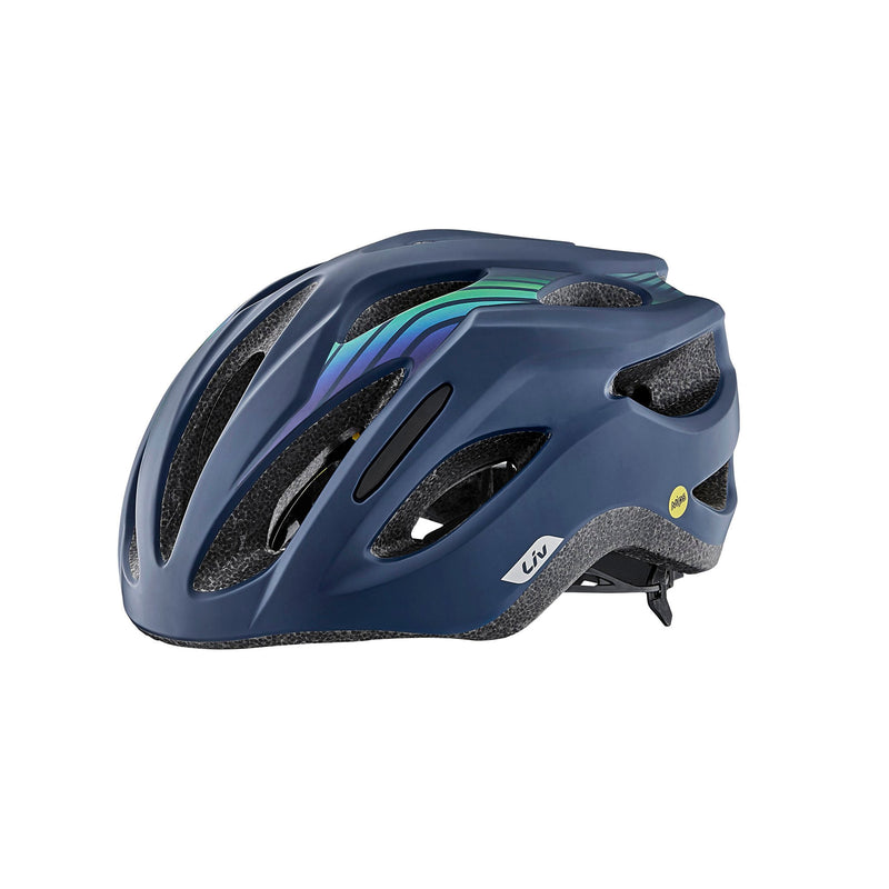 Liv Casco Comp Mips Matte Navy/Gradient Green - Rideshop