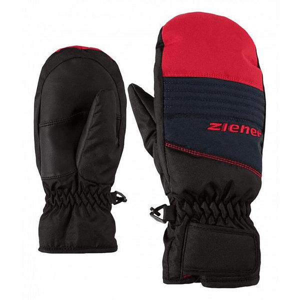 Guantes de Ski Mitones Lober Niños Negro-Rojo - Rideshop