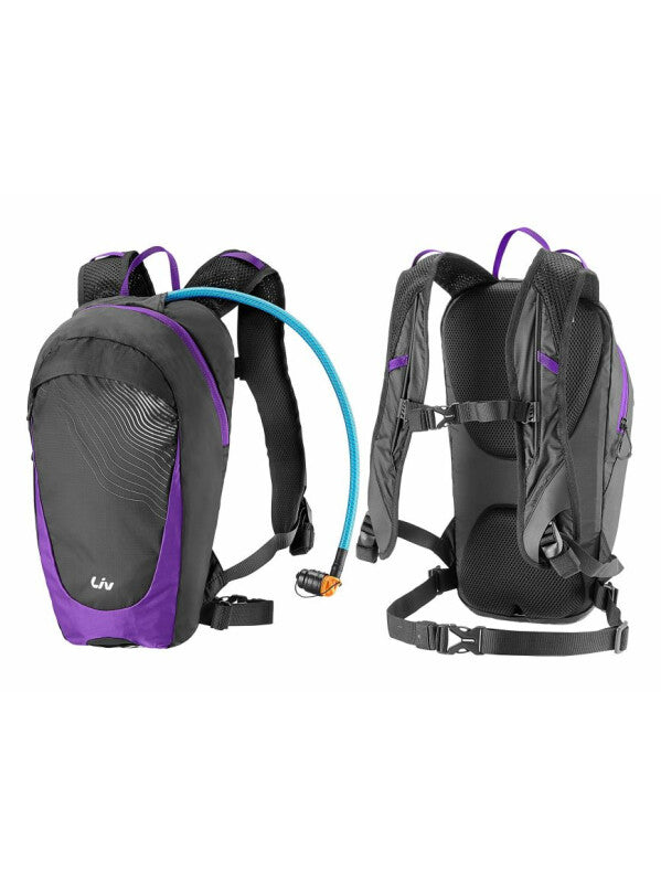 Liv Mochila Fresca Hydration Bag Black/Purple-Rideshop