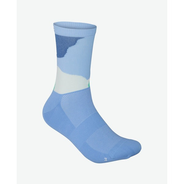 POC Calcetines Essential Print Sock Basalt Blue-Rideshop