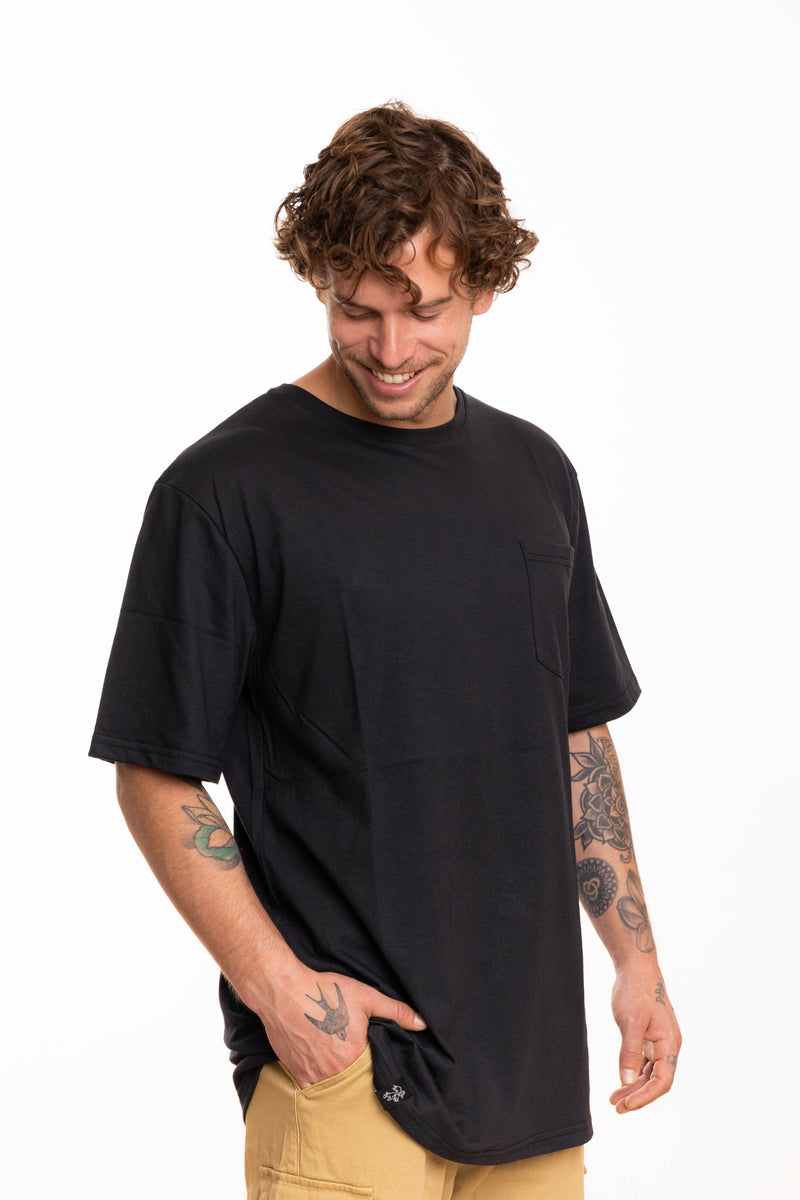 Toke Polera Bolsillo Negro - Rideshop