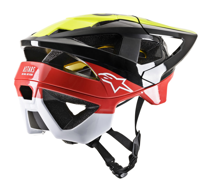 Casco Vector Tech - Pilot - Black Yellow Flou Red Glossy Alpinestars - Rideshop