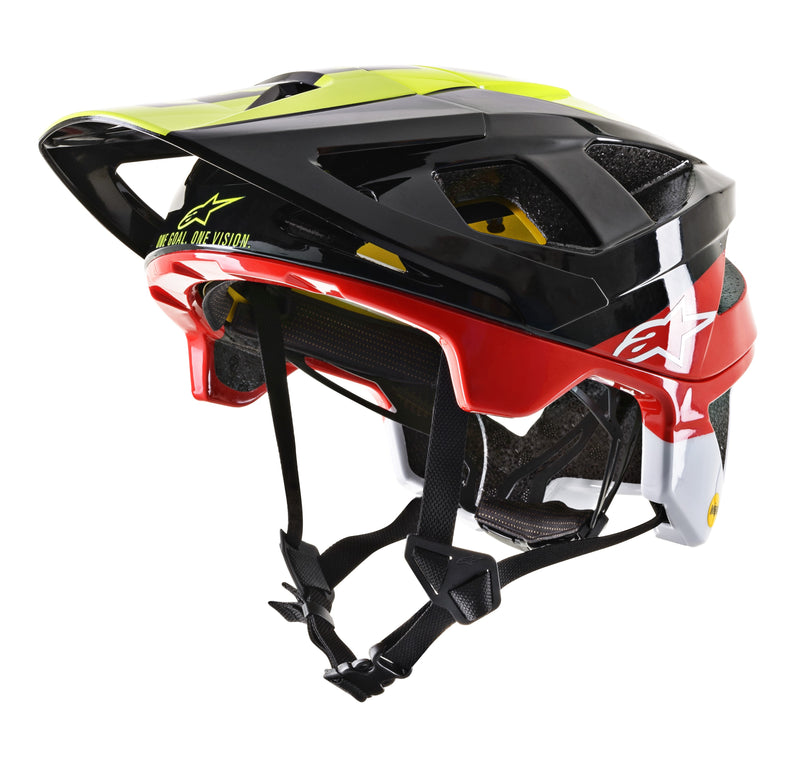 Casco Vector Tech - Pilot - Black Yellow Flou Red Glossy Alpinestars - Rideshop