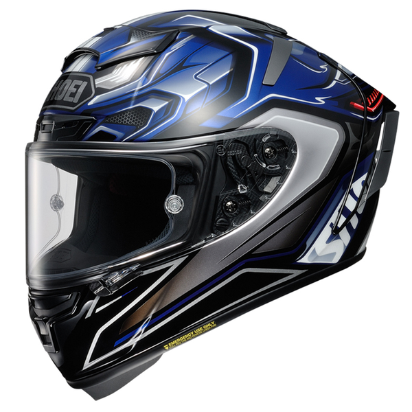 Casco de Moto X-spirit III Aerodyne Gris/Azul Shoei - Rideshop