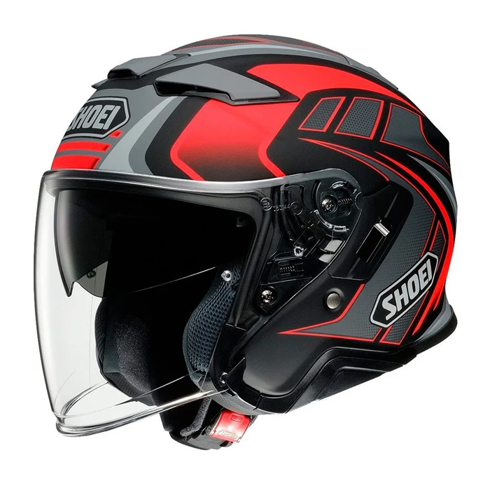 Casco de Moto J-Cruise 2 Aglero Rojo/Negro Shoei - Rideshop