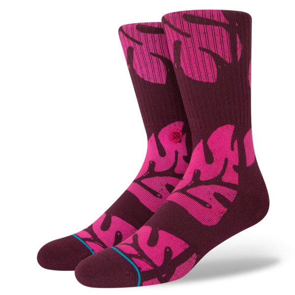 Stance Calcetines Unisex Plantastic – Burgundy - Rideshop