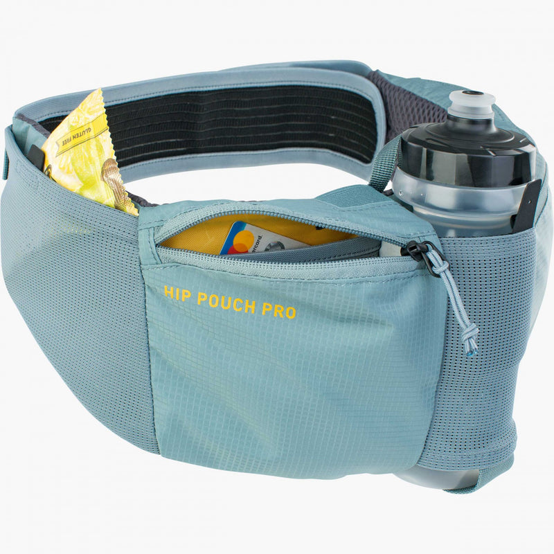 Evoc Banano Porta Botella Hip Pouch Pro + Botella 0,55 Steel - Rideshop