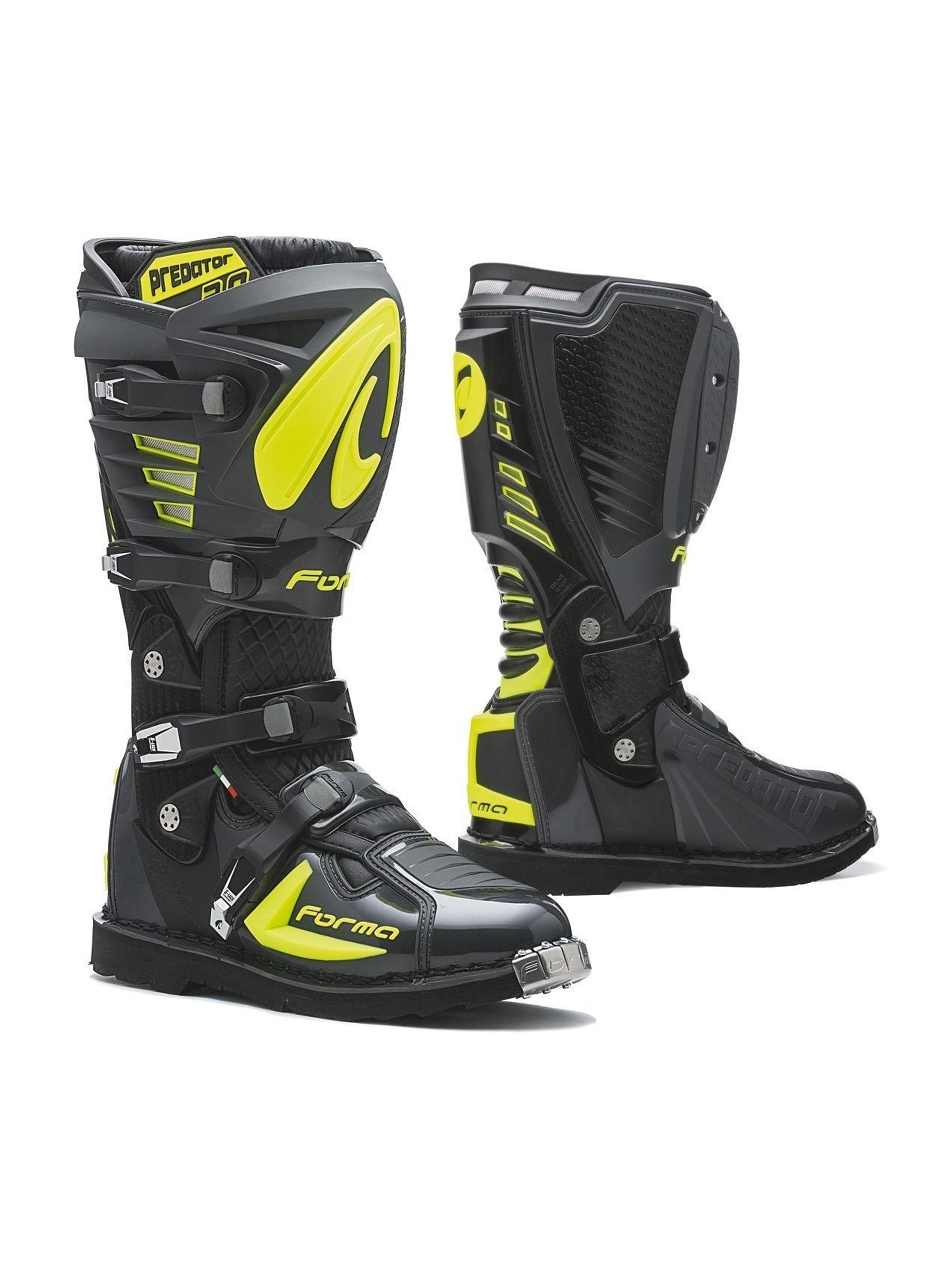 Forma Botas De Motocross y Enduro Predator 2.0 Negro / Anthracite - Rideshop