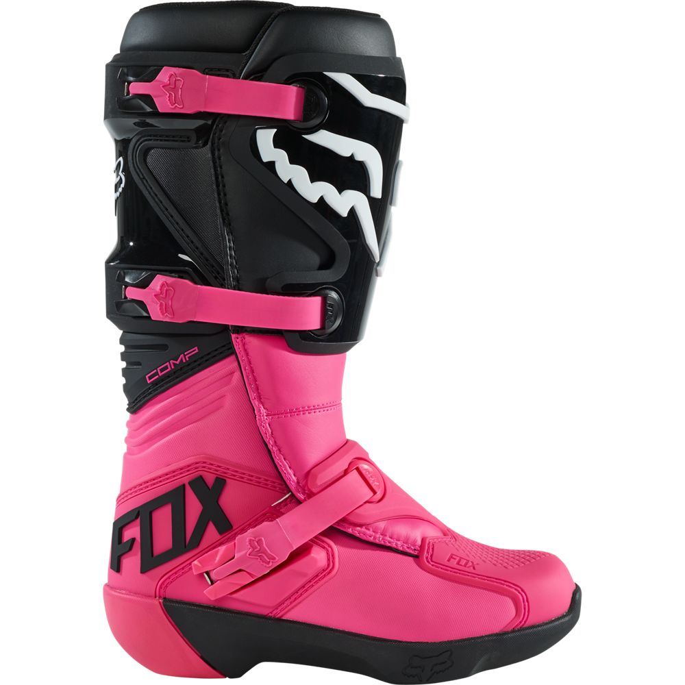 FOX Botas Moto Mujer Comp Rosado