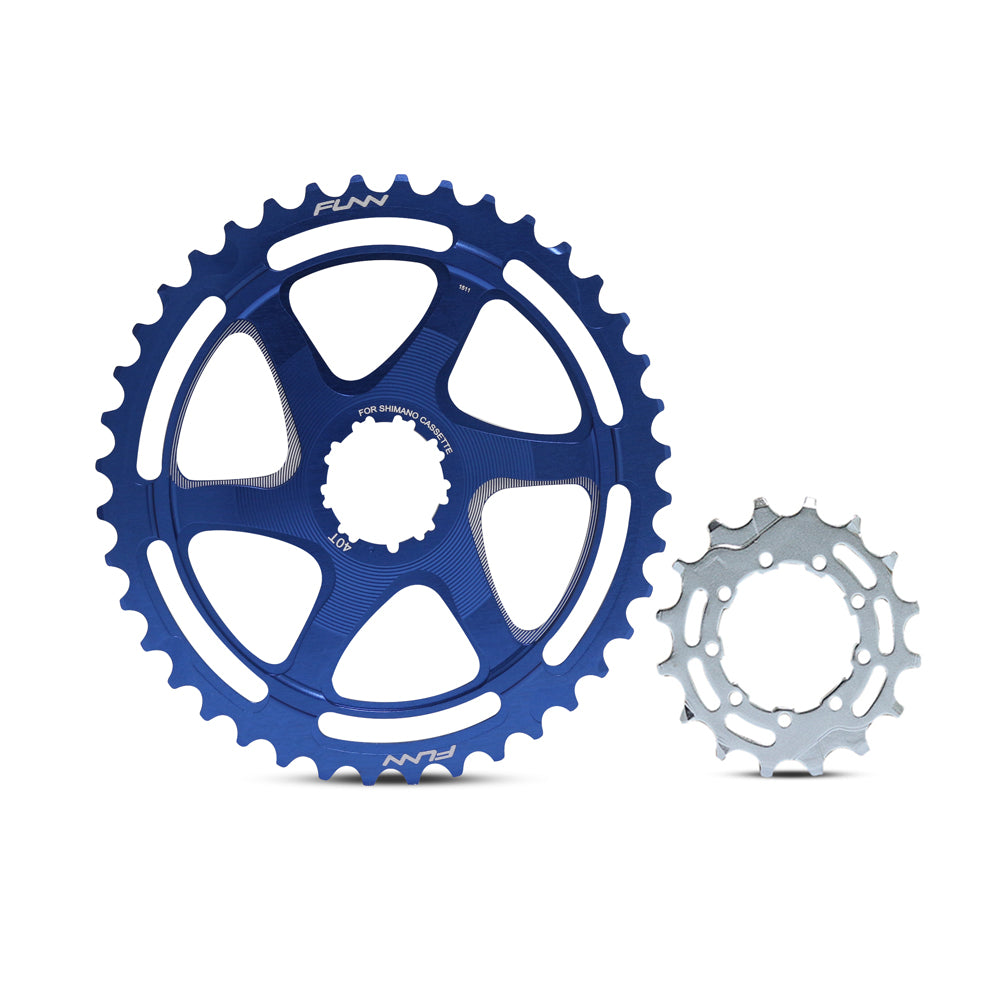 Corona One UP 40T Compat Shimano Azul Funn - Rideshop