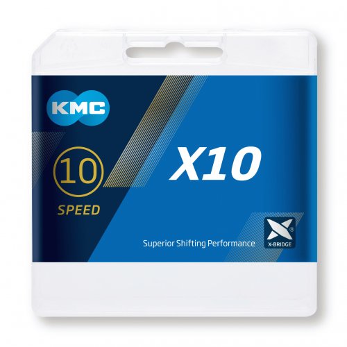 KMC Cadena  X10 1/2x11/128" 10 V Dorada-Rideshop