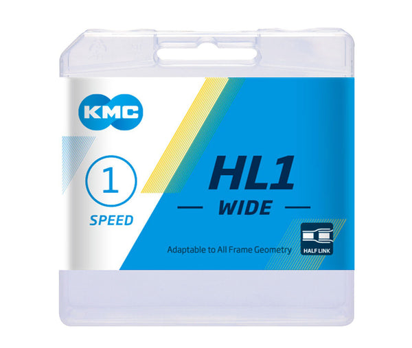 KMC Cadena 1/2 x 1/8 HL1 1/2 Eslabon Plata - Rideshop