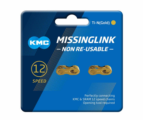 KMC Conección Cadena 12Speed Ti-Gold 2 pcs - Rideshop