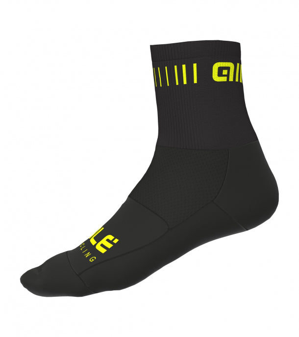 Calcetines de Bicicleta Strada Negro/Amarillo 2021 Ale - Rideshop