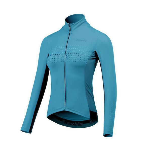 Chaqueta Ciclismo Celeste Mujer Santic - Rideshop