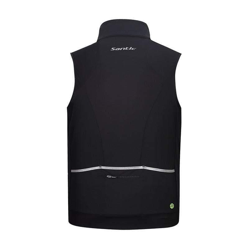 Cortaviento Sin Mangas Negro Hombre Santic - Rideshop