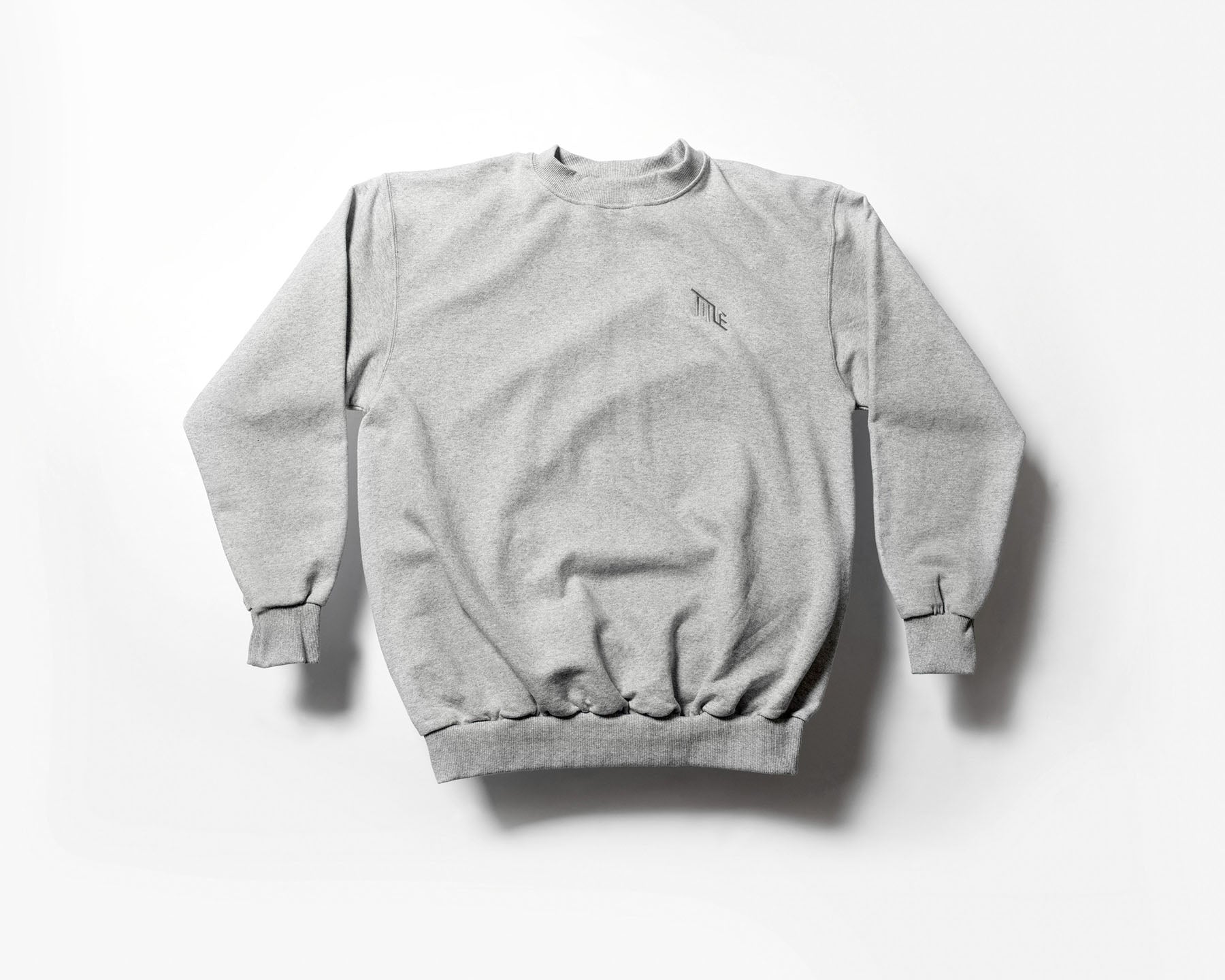 Title Polerón Crew Neck Gris - Rideshop