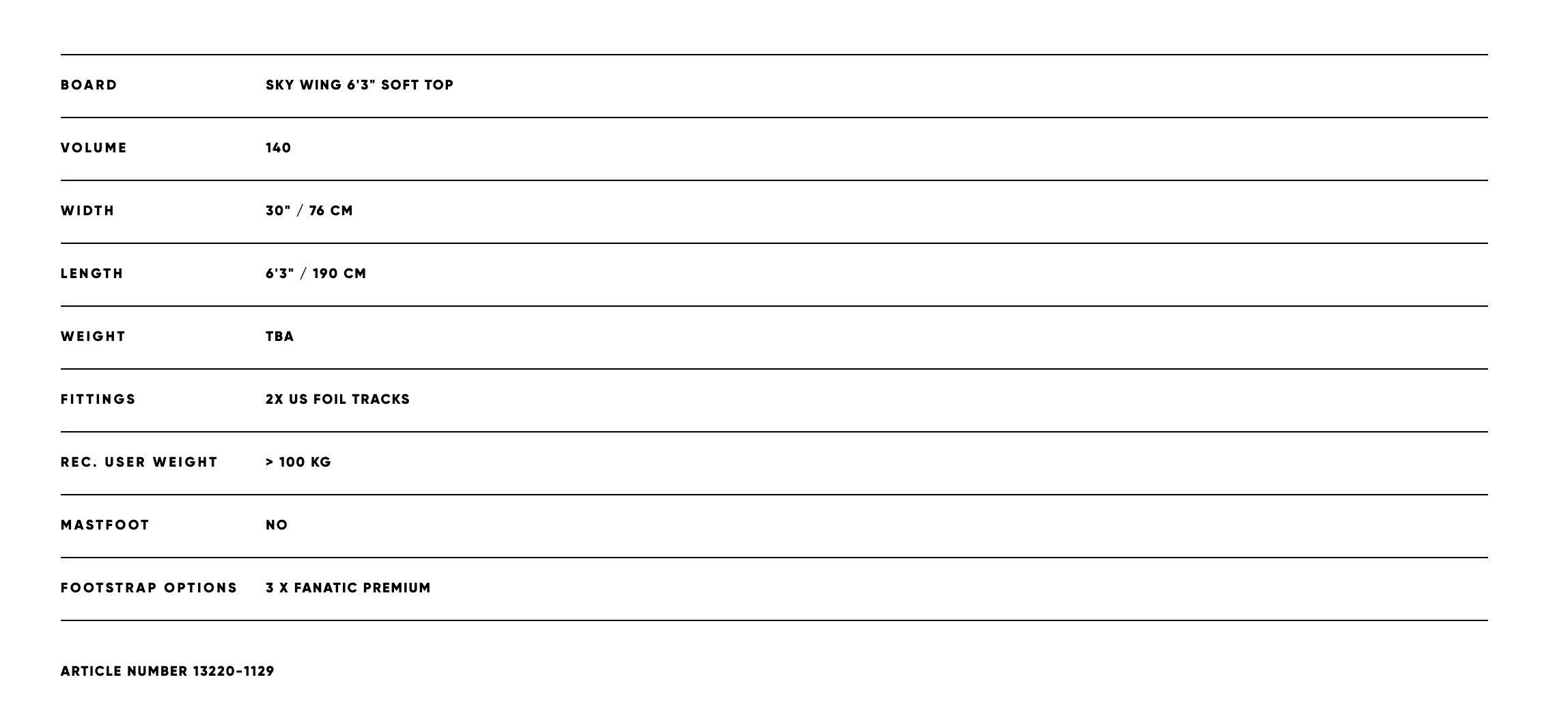 Fanatic Foilboard Sky Wing Soft Top - Rideshop