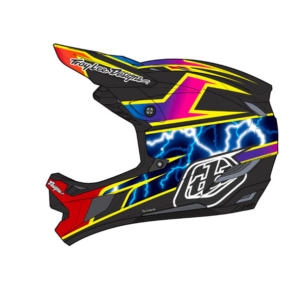 Casco de Bicicleta D4 Carbon Lightning Troy Lee Designs - Rideshop