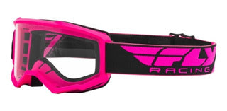 Antiparras Focus W/Clear Lens Rosado Fly Racing - Rideshop