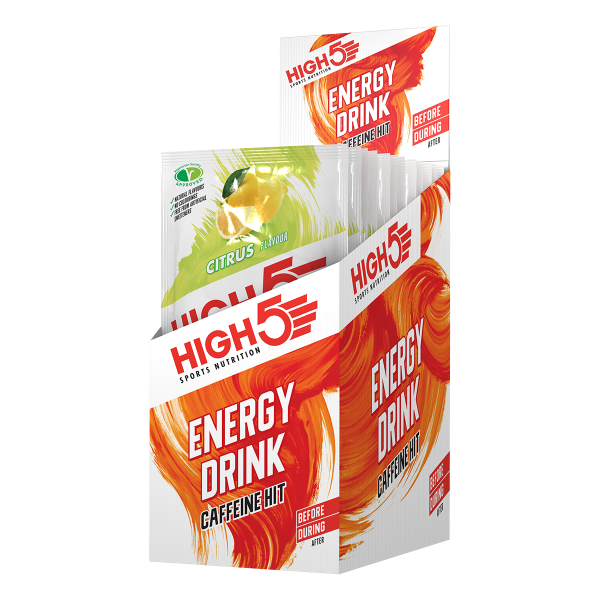 High 5 Hidratante Energy Caffeine Hit (Sachets) Citrus - Rideshop