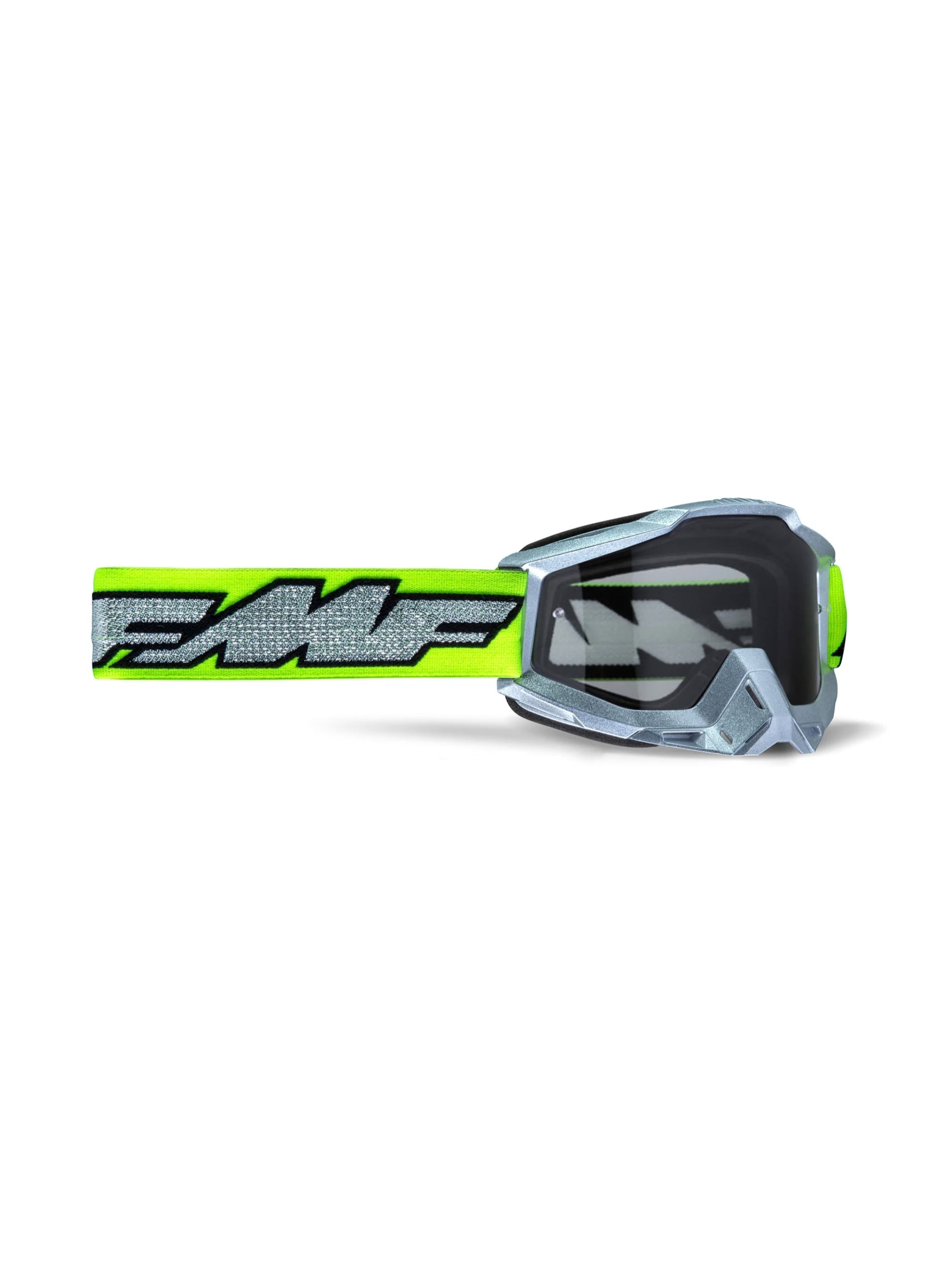 FMF Antiparra PowerBomb Rocket Plateado Verde Mica Transparente - Rideshop