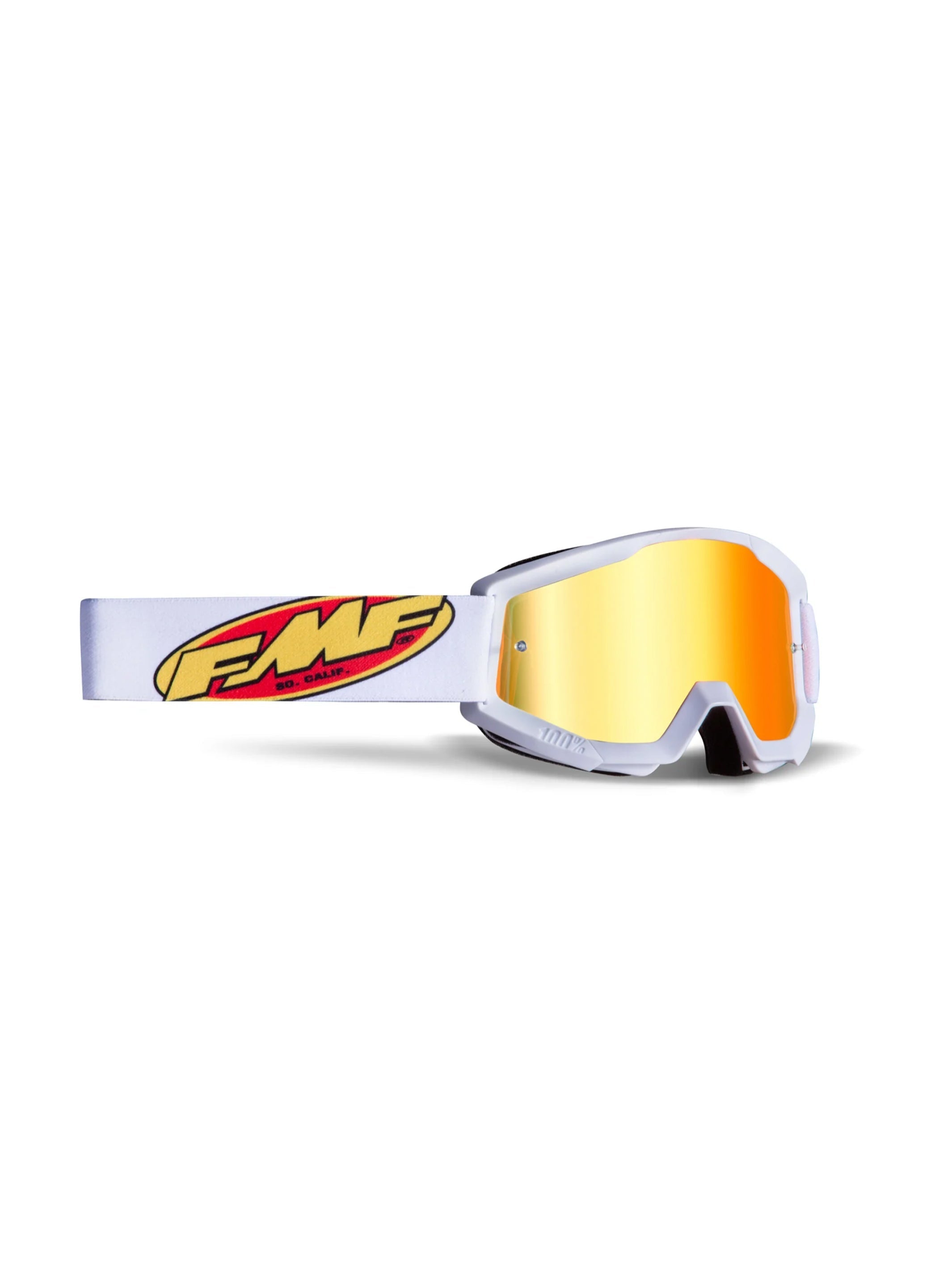 FMF Antiparra PowerCore Core Blanca Mica Mirror Roja - Rideshop