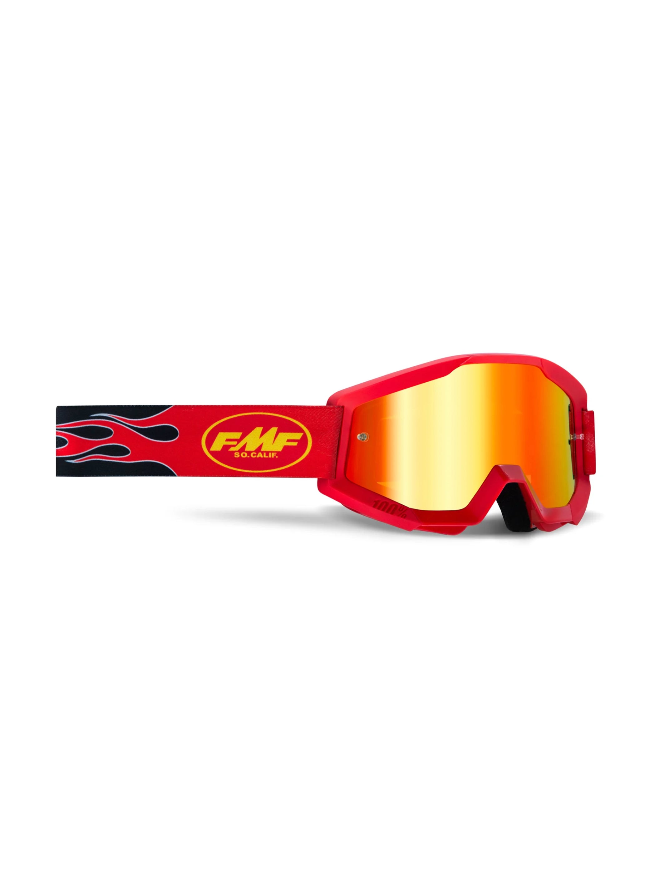 FMF Antiparra PowerCore Core Llamas Roja Mica Mirror Roja - Rideshop