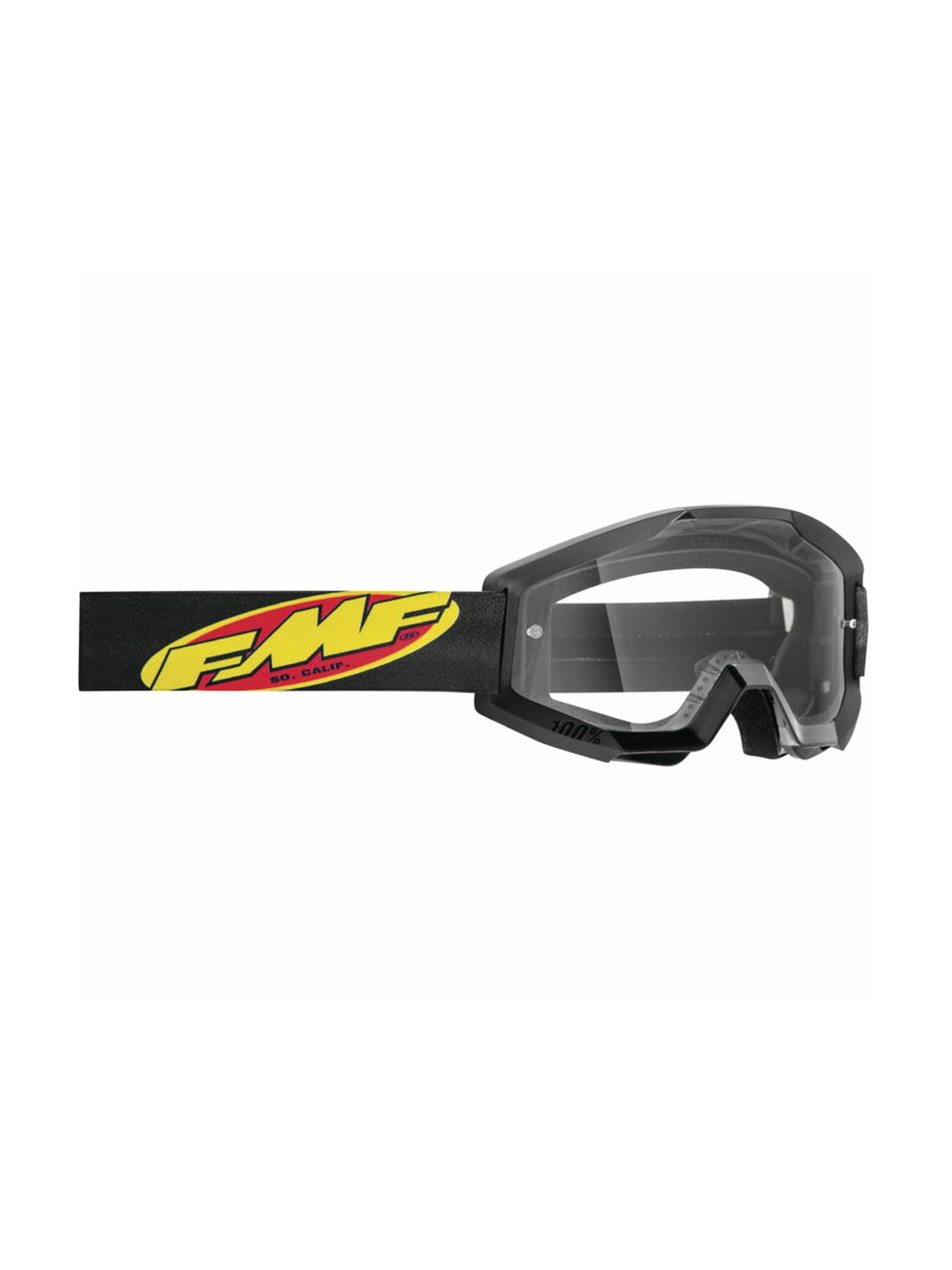 FMF Antiparra De Niño Powercore Negra Mica Transparente - Rideshop