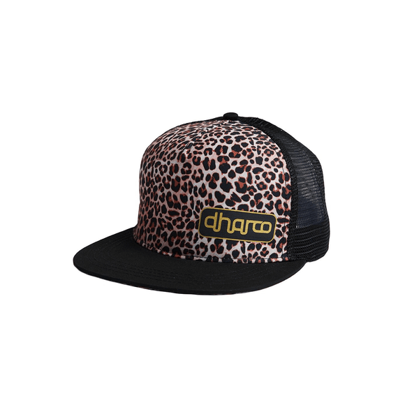 Dharco Flat Brim Trucker - Leopard-Rideshop