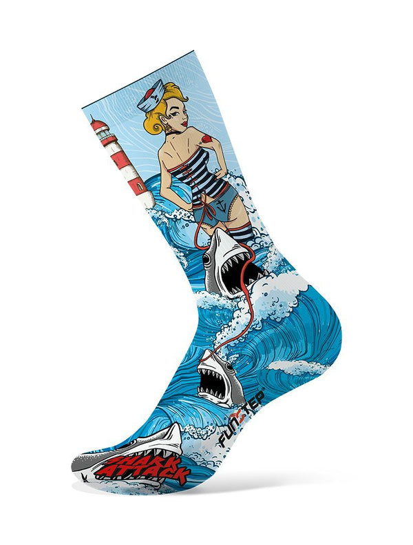 Calcetines Con Dibujos Shark Attack Funstep - Rideshop