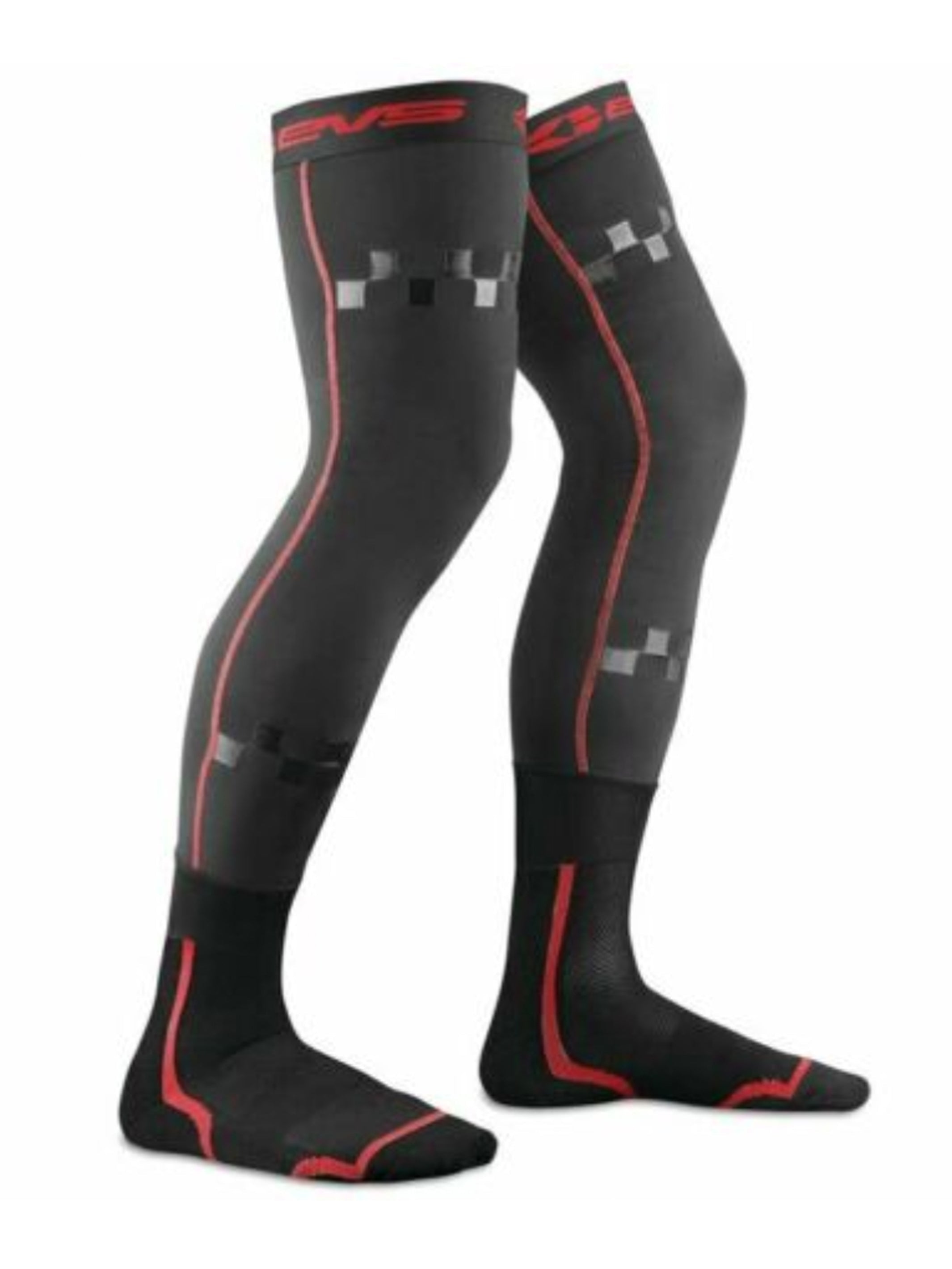 Calcetines de moto EVS fusion sleeve negro/rojo - Rideshop